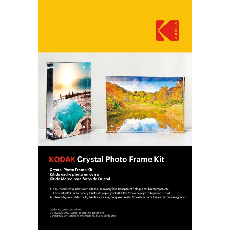 Kodak Crystal Photo Frame Kit 5 Sheets