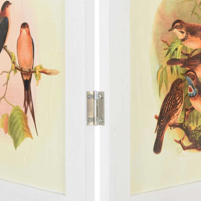 vidaXL Romdivider Paneļa Balts 212 x 165 cm MDF