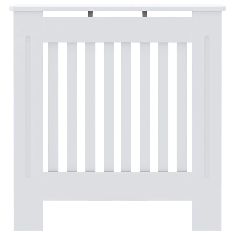 vidaXL Radiatora Vāks 2 pcs Balts 78 x 19 x 81,5cm Inženierijas koks