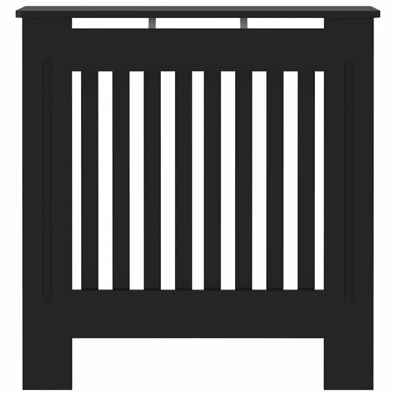 vidaXL Radiatora Vāks Melna 78 x 19 x 81,5cm Inženierijas koks