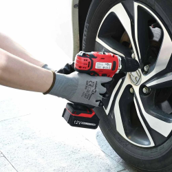 vidaXL Darba cimdi 24 pcs Pelēks un melns 7 - S Poliesters