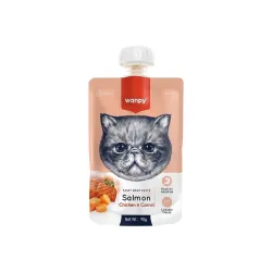 Pasta gaļas kaķiem lasis vista burk. 90g