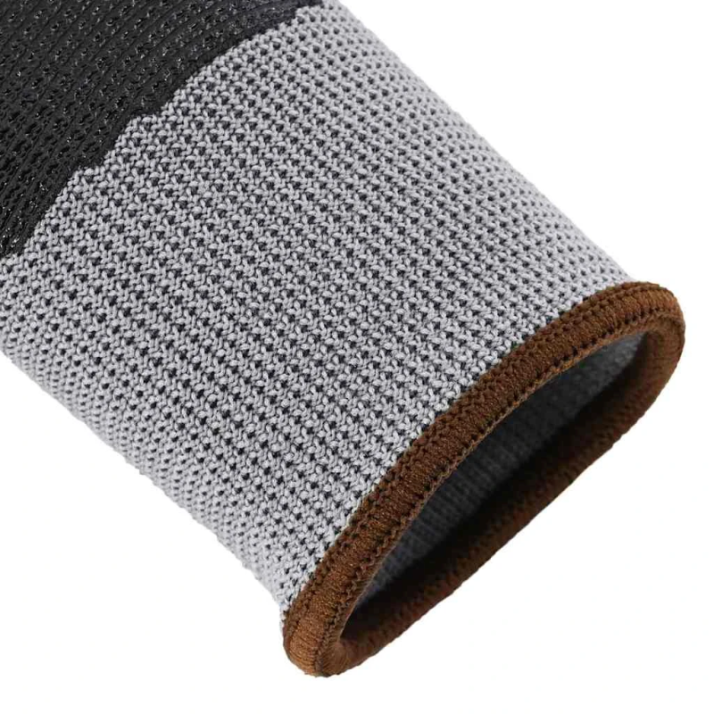 vidaXL Darba cimdi 24 pcs Pelēks un melns 8 - m Poliesters