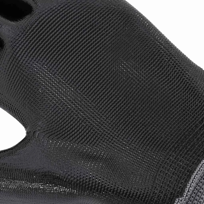 vidaXL Darba cimdi 24 pcs Pelēks un melns 11 - XXL Poliesters