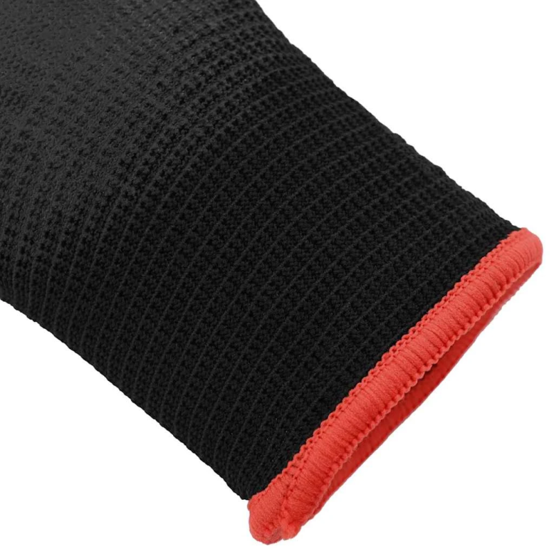 vidaXL Darba cimdi 24 pcs Melna 7 - S Poliesters