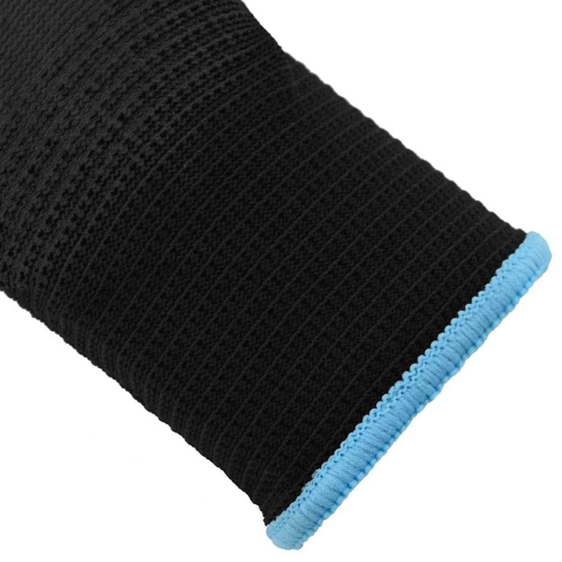 vidaXL Darba cimdi 12 pcs Melna 9 - l Poliesters