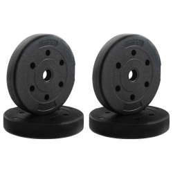 vidaXL 2-in-1 hanteles komplekts Melna un zila 121 x 19,5 x 19,5 cm