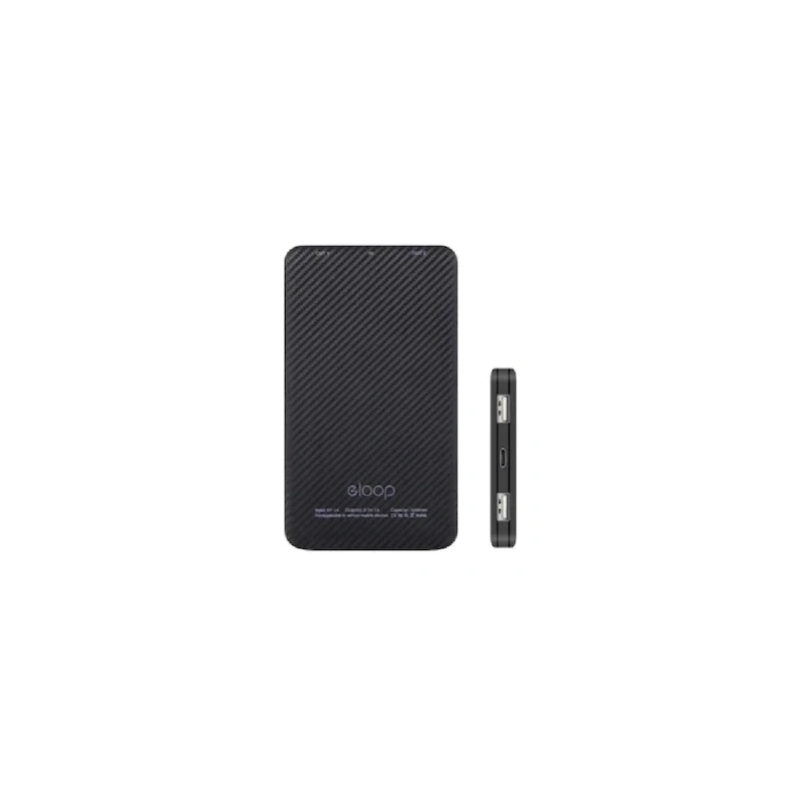 Eloop E30 Mobile Power Bank 5000mAh black