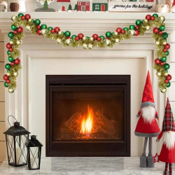 vidaXL Ziemassvētku bumbu virtene Daudzkrāsains 186 cm polistirols