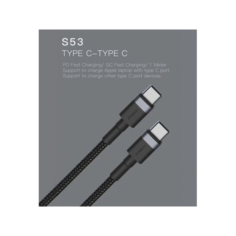 Orsen S53 Type C to Type C 3A 1m black