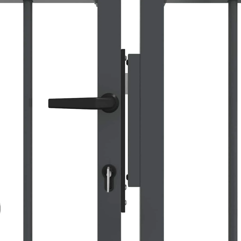 vidaXL Žoga vārti ar speara augšdaļu Pelēka 404 x 125 cm Tērauds