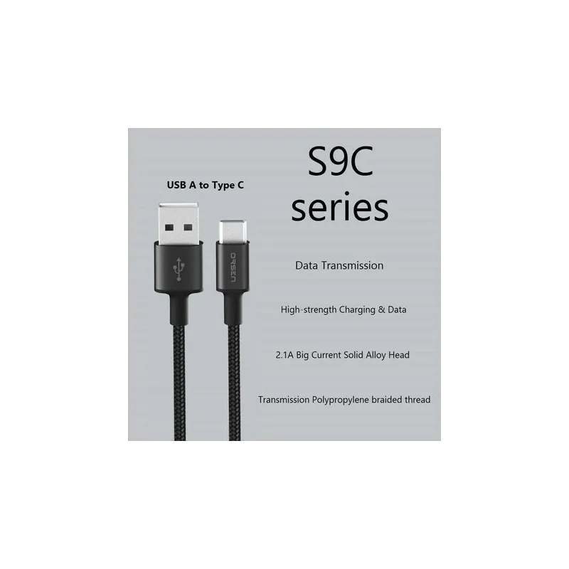 Orsen S9C USB A and Type C 2.1A 1m black