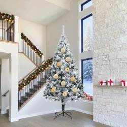 vidaXL Ziemassvētku rotājumu komplekts XXL 4 pcs Zelts Plastmasa