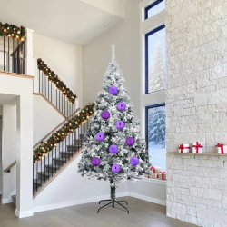 vidaXL Ziemassvētku bumbiņu komplekts XXL 4 pcs Ceriņkrāsa Plastmasa