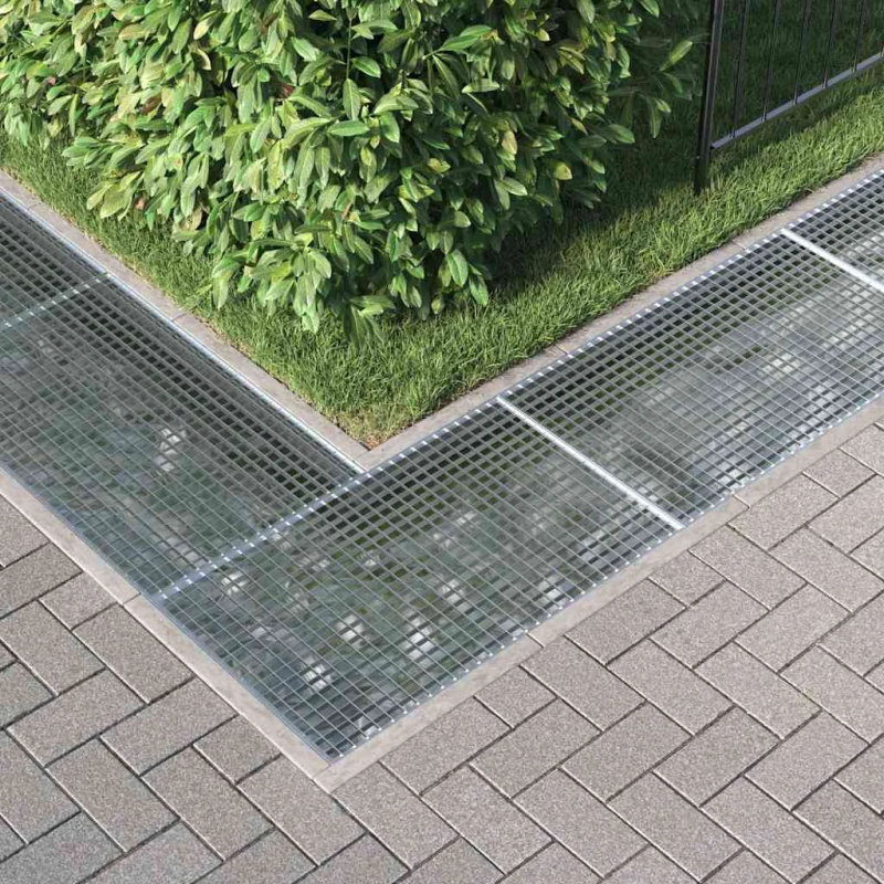 vidaXL Restes Sudraba 30 x 30 x 2 cm Karsti cinkots tērauds