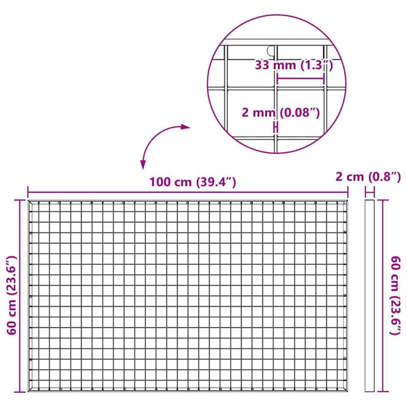 vidaXL Restes Sudraba 30 x 30 x 2 cm Karsti cinkots tērauds