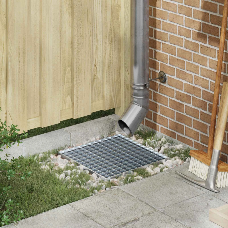 vidaXL Restes Sudraba 40 x 40 x 2 cm Karsti cinkots tērauds