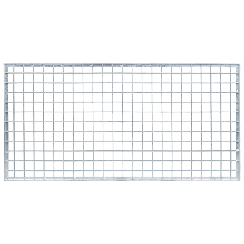 vidaXL Restes Sudraba 80 x 40 x 2 cm Karsti cinkots tērauds