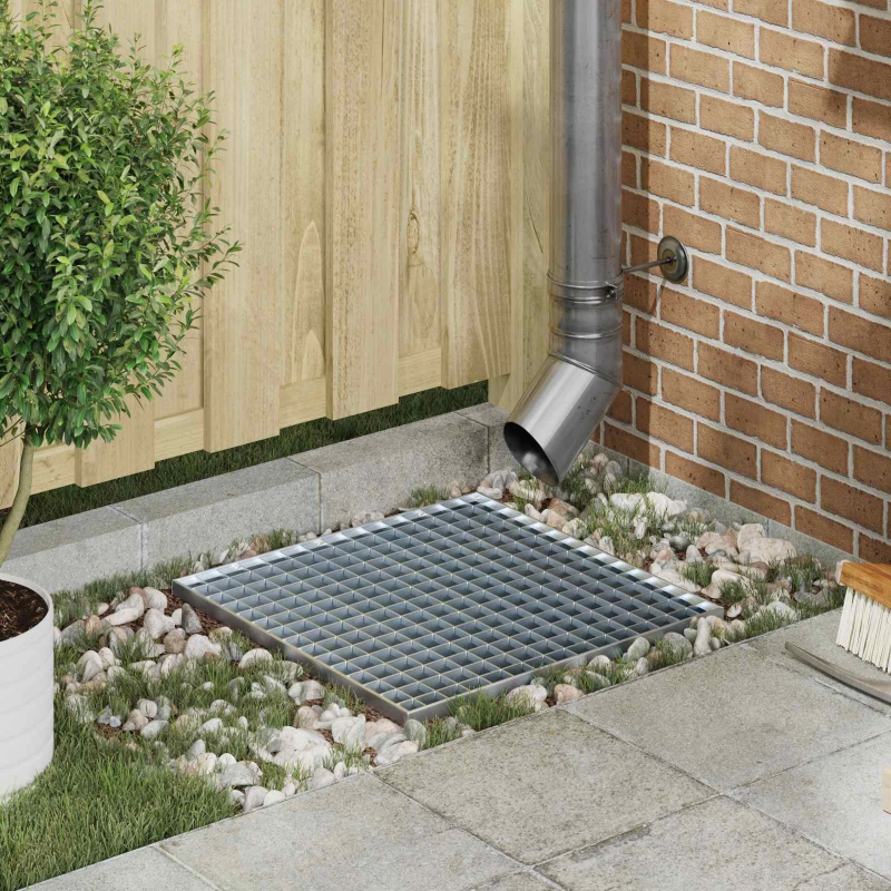 vidaXL Restes Sudraba 50 x 50 x 2 cm Karsti cinkots tērauds