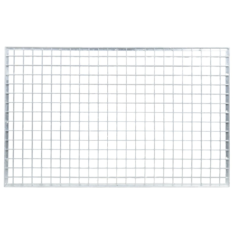 vidaXL Restes Sudraba 80 x 50 x 2 cm Karsti cinkots tērauds