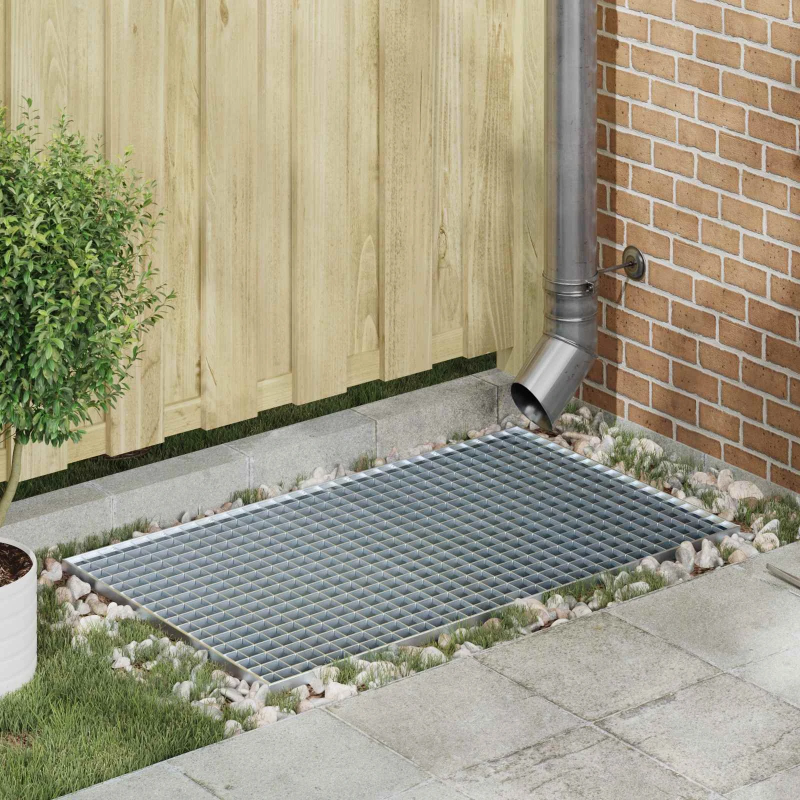 vidaXL Restes Sudraba 100 x 60 x 2 cm Karsti cinkots tērauds