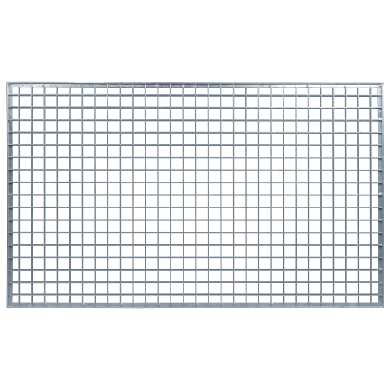 vidaXL Restes Sudraba 100 x 60 x 2 cm Karsti cinkots tērauds