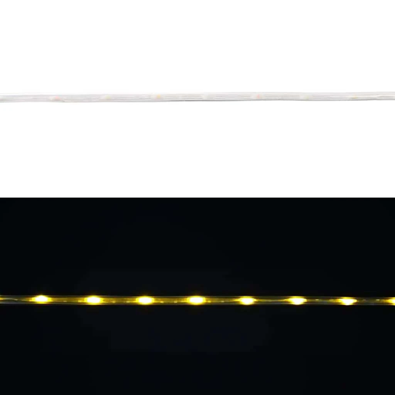 vidaXL Virvju gaisma su 1200 LED Silti balts 50 m PVC