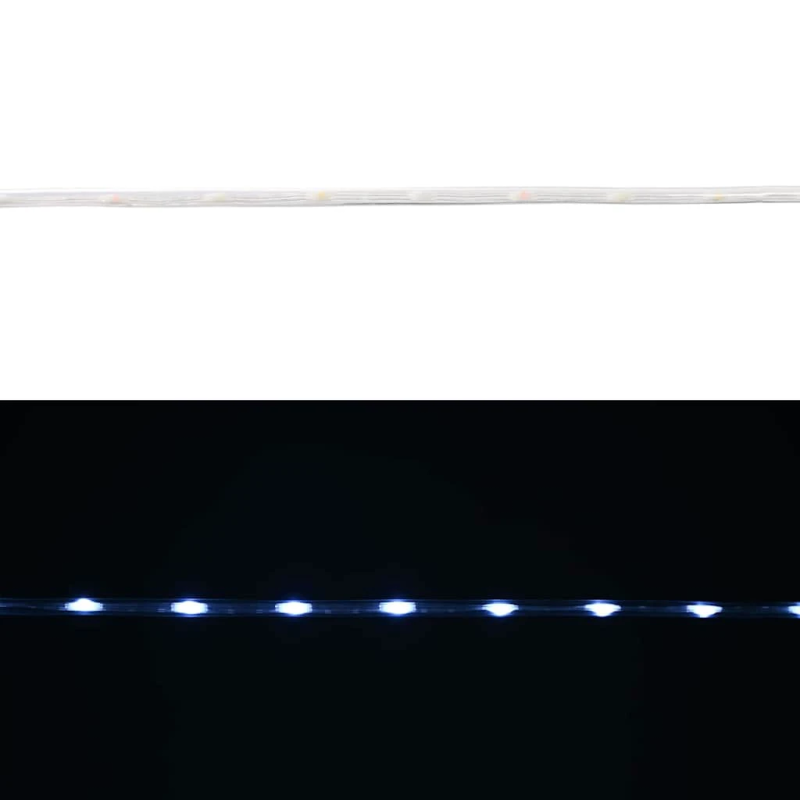 vidaXL Virvju gaisma su 240 LED Auksti Balts 10 m PVC