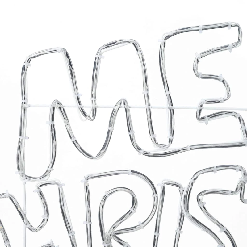 vidaXL Ziemassvētku zīme su 240 LED Daudzkrāsains 100 x 50 cm PVC