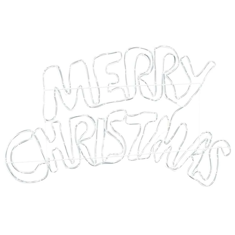 vidaXL Ziemassvētku zīme su 240 LED Daudzkrāsains 100 x 50 cm PVC