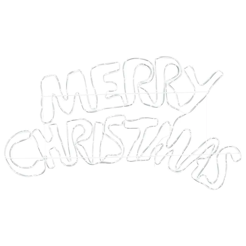 vidaXL Ziemassvētku zīme su 240 LED Daudzkrāsains 100 x 50 cm PVC