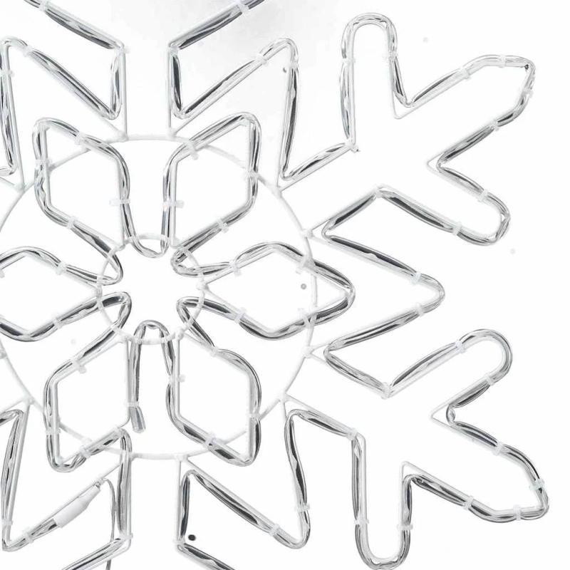 vidaXL Ziemassvētku sniegpārsla Zila 55.5 x 55.5 x 0.75cm PVC