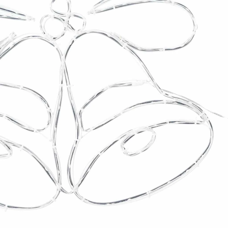 vidaXL Ziemassvētku zvans su 144 LED Daudzkrāsains 56 x 46 cm PVC