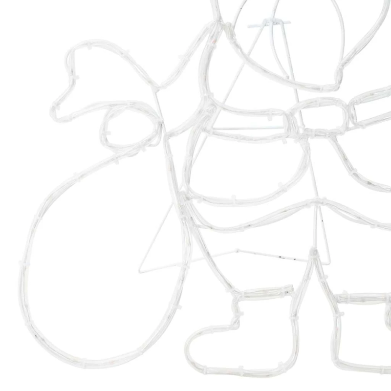 vidaXL Ziemassvētku vecīša gaisma Daudzkrāsains 58.5 x 60 x 1.3 cm