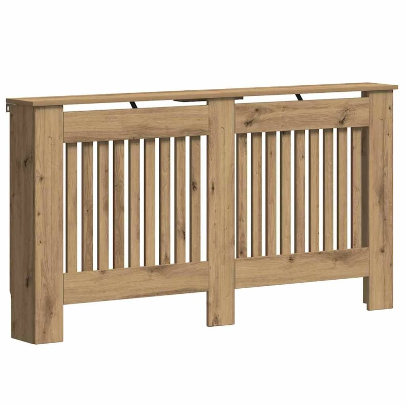 vidaXL Radiatora Vāks Artisānā ozols 152 x 19 x 81,5 cm