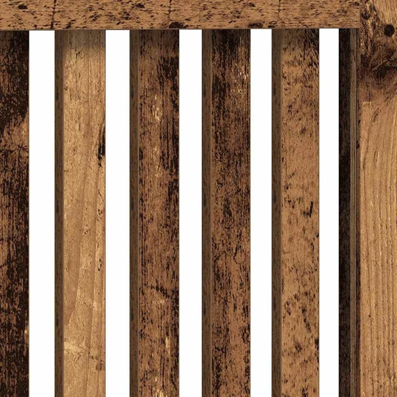 vidaXL Radiatora Vāks Vecs koks 78 x 19 x 81,5 cm Inženierijas koks