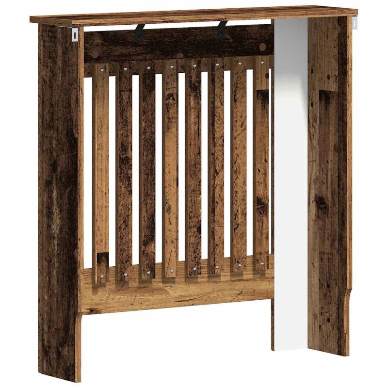 vidaXL Radiatora Vāks Vecs koks 78 x 19 x 81,5 cm Inženierijas koks