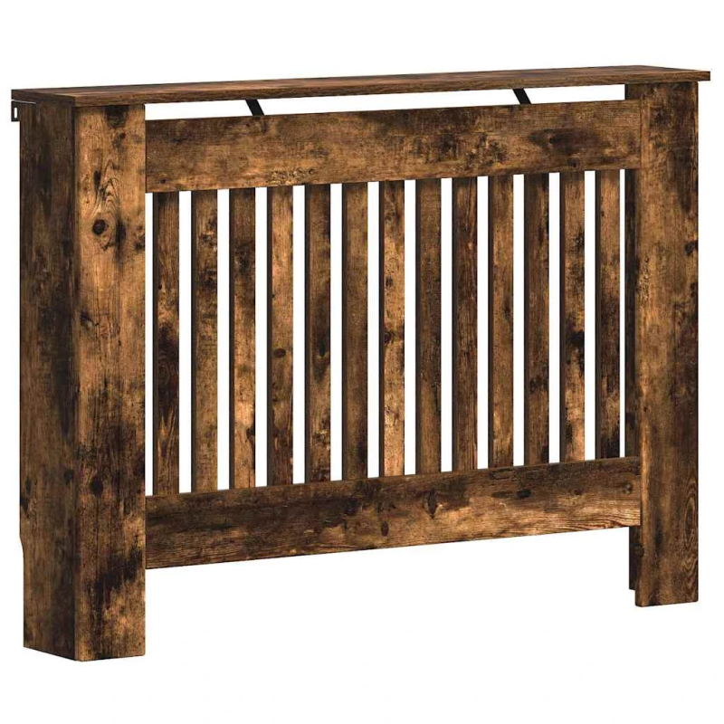 vidaXL Radiatora Vāks Dūmaka ozols 112 x 19 x 81,5 cm