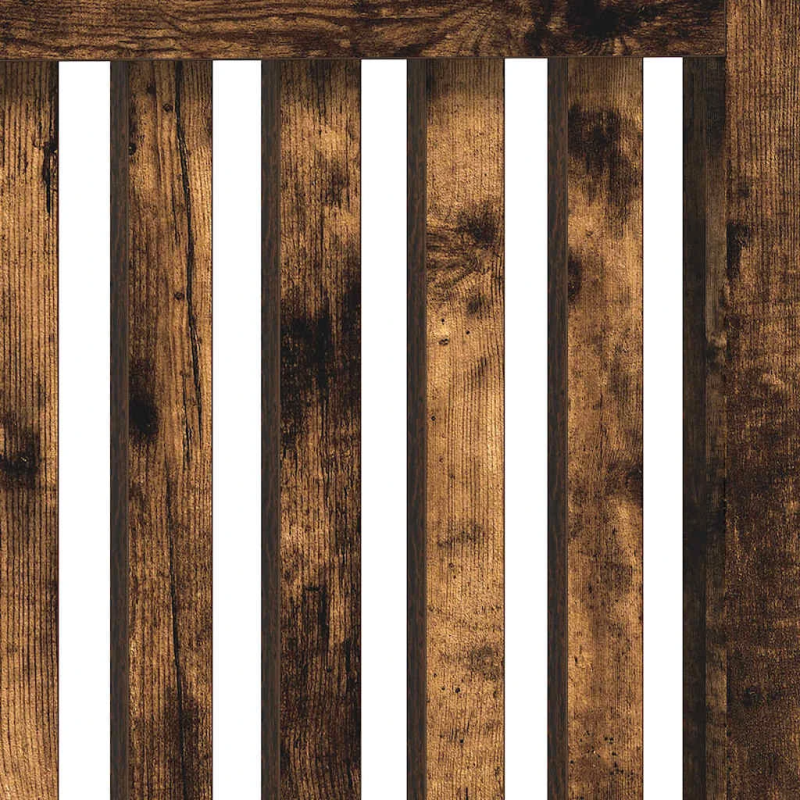 vidaXL Radiatora Vāks Dūmaka ozols 112 x 19 x 81,5 cm