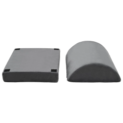 vidaXL Kājas atbalsta spilvens Vienkrāsains Pelēka