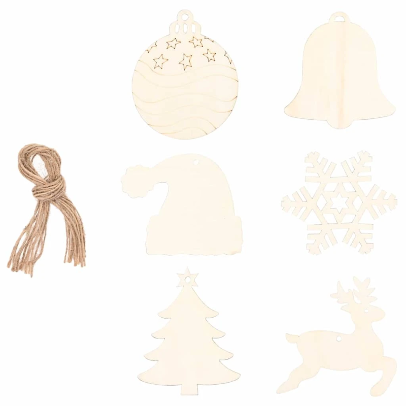 vidaXL Ziemassvētku eglīte su 50 LED Dabiska 120 cm masīvkoka osis