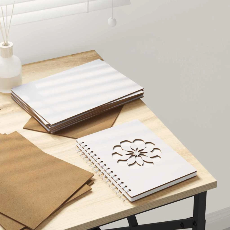 vidaXL Dekora Paneli 50 pcs Balts 15 x 21 x 0.27 cm Inženierijas koks