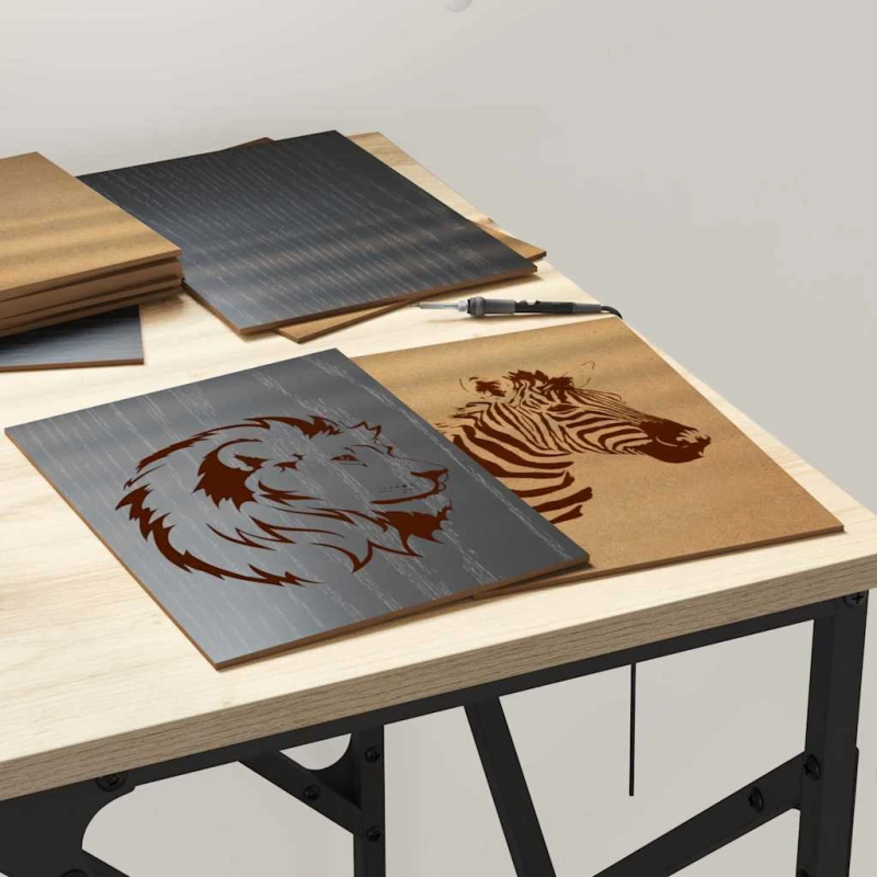 vidaXL Dekora Paneli 150 pcs Melns ozolkoks 15 x 21 x 0.27 cm