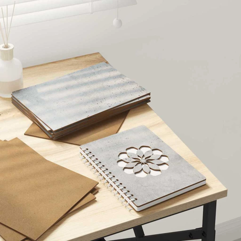 vidaXL Dekora Paneli 50 pcs Betona pelēks 15 x 21 x 0.27 cm