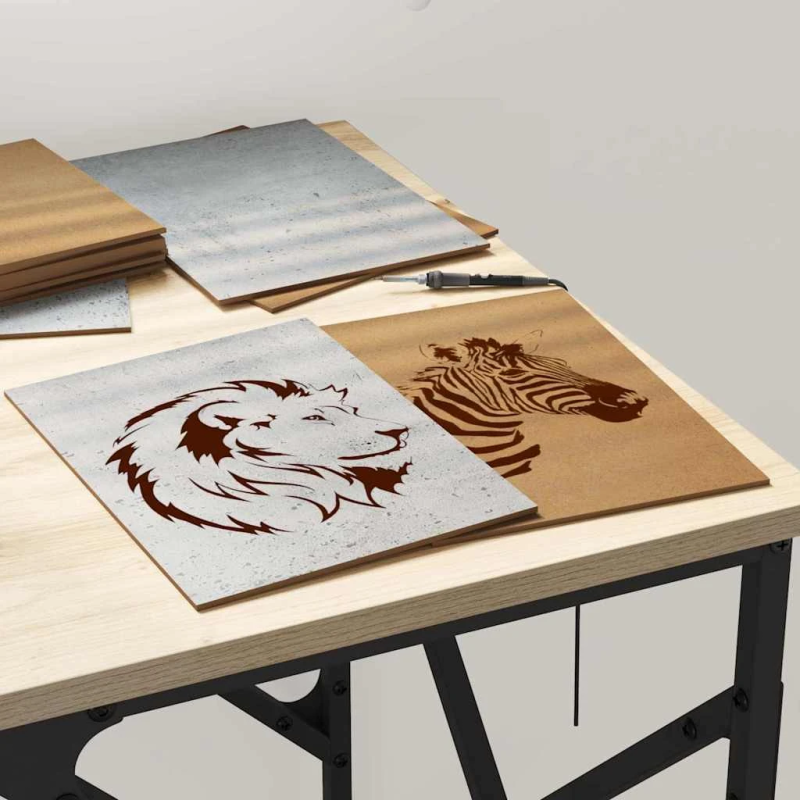 vidaXL Dekora Paneli 150 pcs Betona pelēks 15 x 21 x 0.27 cm