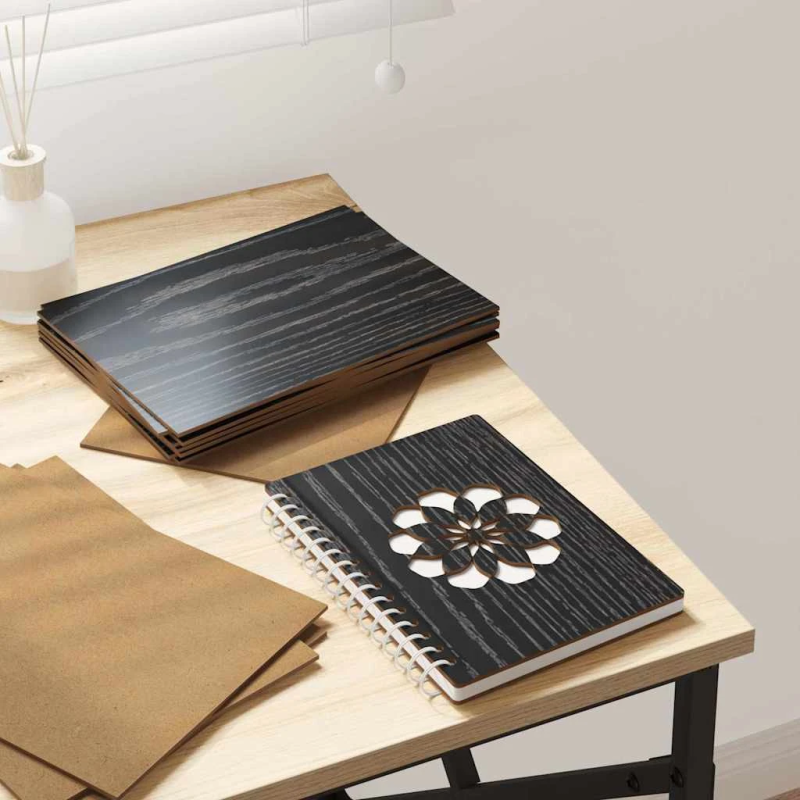 vidaXL Dekora Paneli 12 pcs Melns ozolkoks 21 x 30 x 0,27 cm