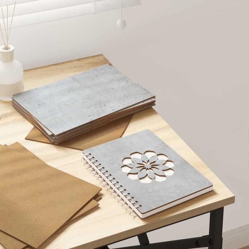 vidaXL Dekora Paneli 12 pcs Betona pelēks 21 x 30 x 0,27 cm