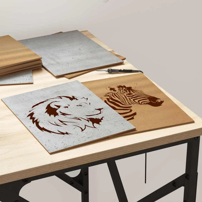 vidaXL Dekora Paneli 50 pcs Betona pelēks 21 x 30 x 0,27 cm