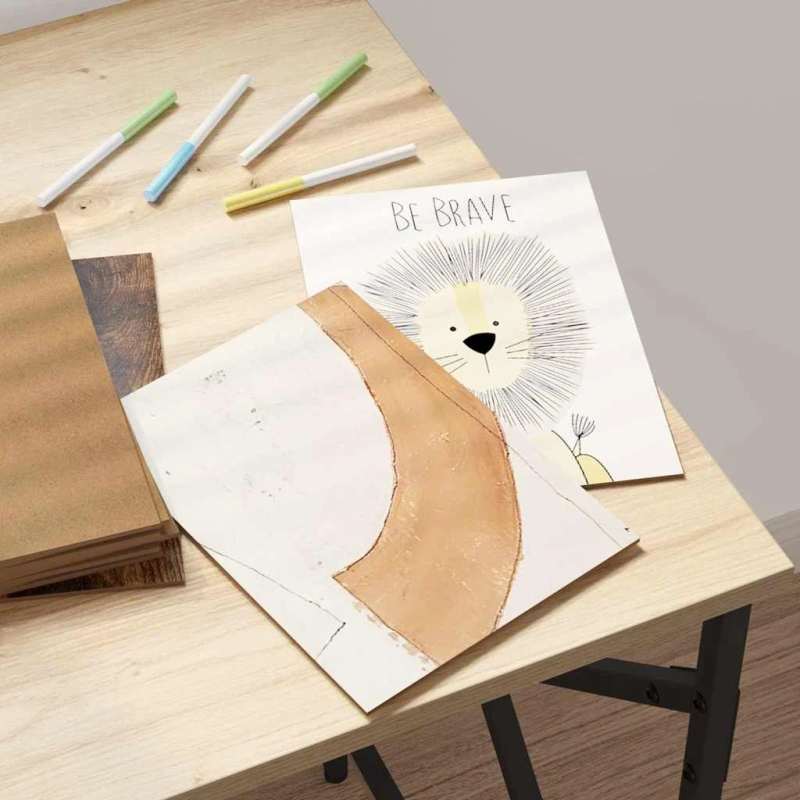 vidaXL Dekora Paneli 150 pcs Dūmaka ozols 21 x 30 x 0,27 cm