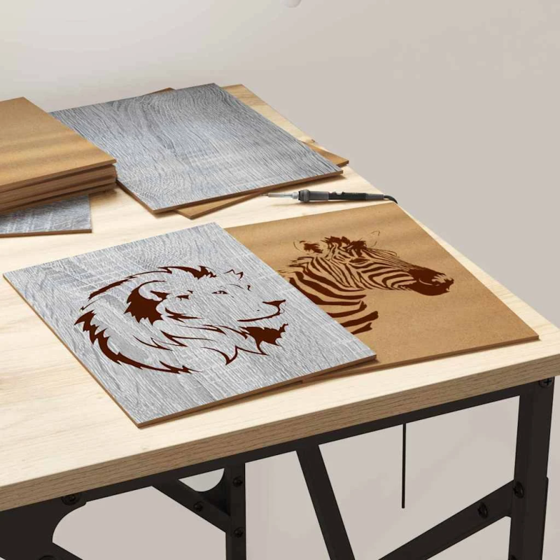 vidaXL Dekora Paneli 12 pcs Pelēks Sonoma 21 x 30 x 0,27 cm